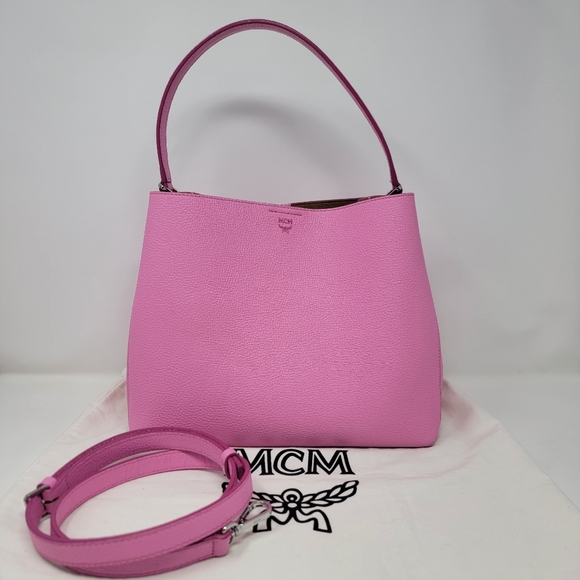 MCM Handbags - MCM Medium Sarah Grained Leather 2 Way Bag